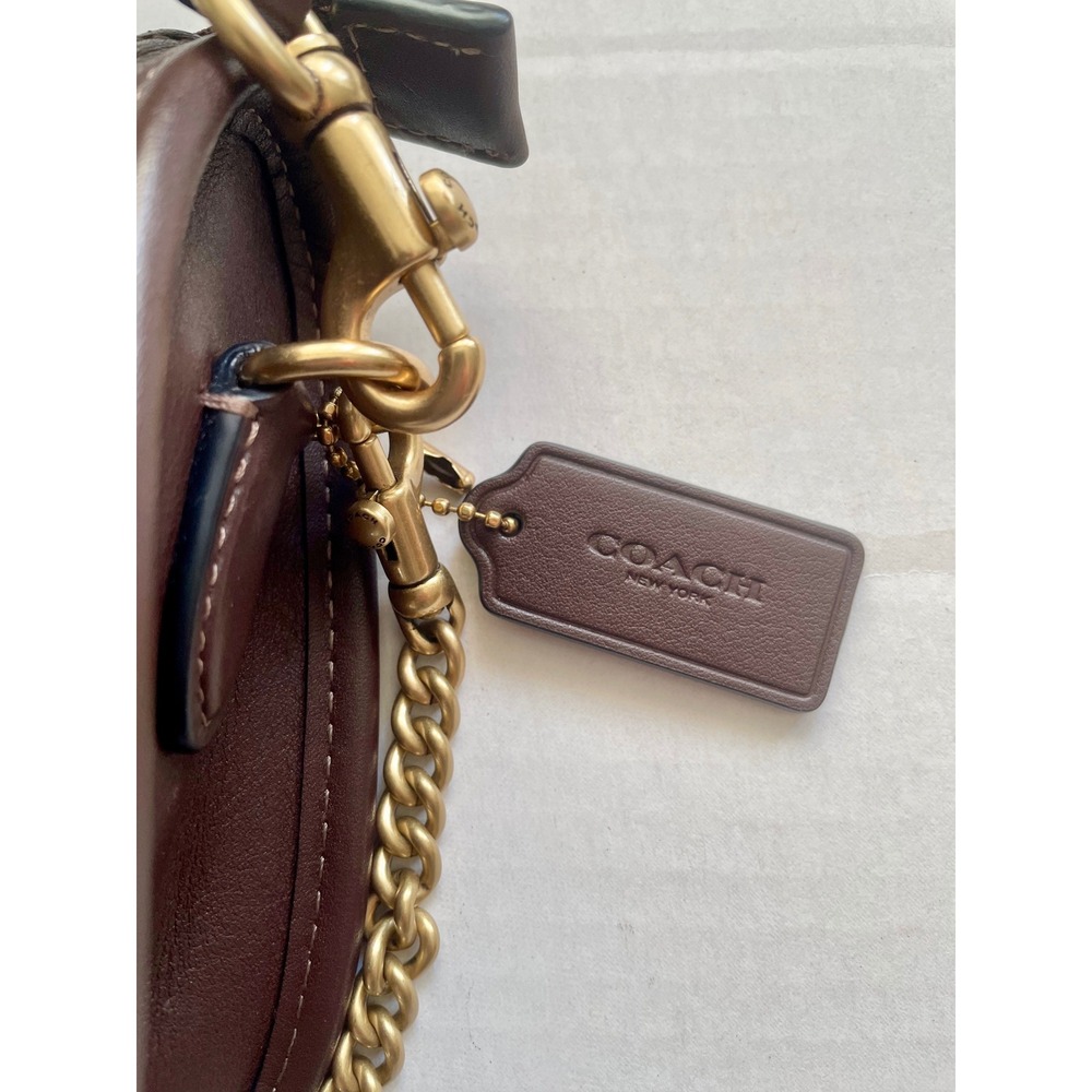 Coach Waverly Maple/Brass Crossbody - Picture 6 of 14